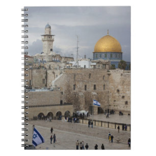 View of Western Wall Plaza, late afternoon Notebook