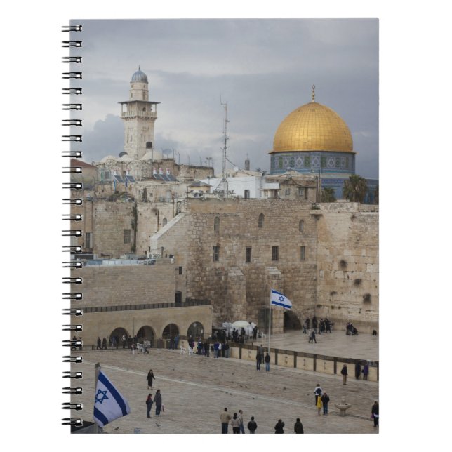 View of Western Wall Plaza, late afternoon Notebook (Front)