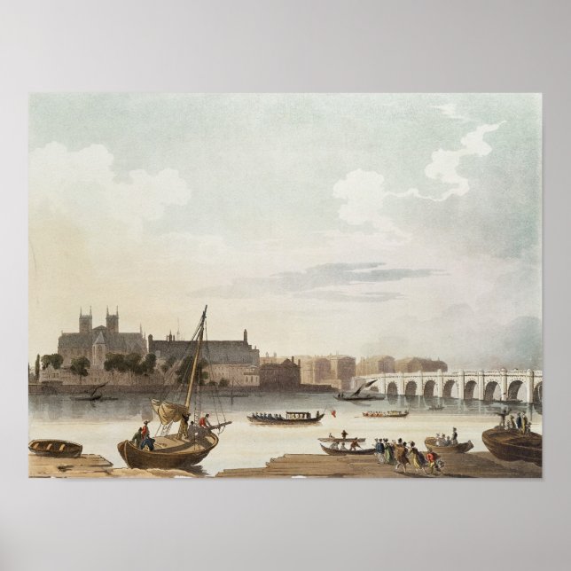 View of Westminster and the Bridge Poster (Front)