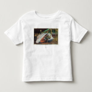 View of Whale Hunters Reclining on Whale Toddler T-Shirt