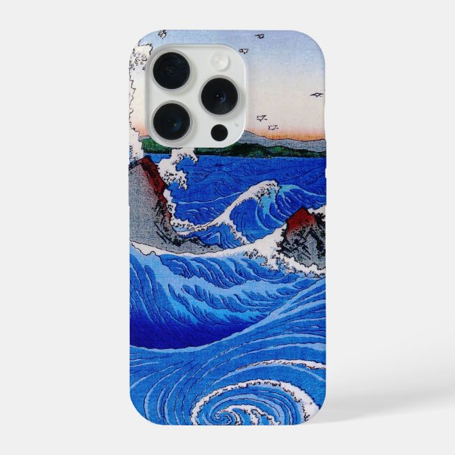 View of whirlpools by Utagawa Hiroshige iPhone Case (Back)