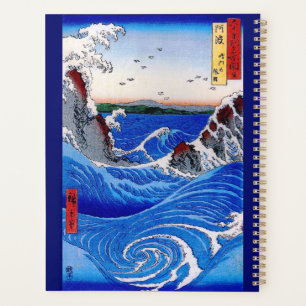 View of whirlpools by Utagawa Hiroshige Planner