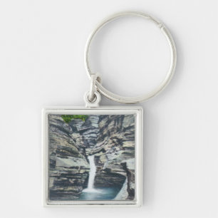 View of Whispering Falls Key Ring