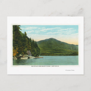 View of Whiteface Mountain from Moose Island Postcard