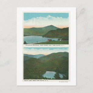 View of Whiteface Mt from Signal Hill, Heart Postcard