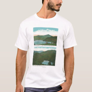 View of Whiteface Mt from Signal Hill, Heart T-Shirt