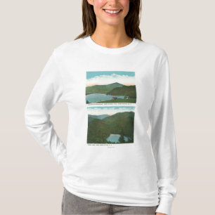 View of Whiteface Mt from Signal Hill, Heart T-Shirt