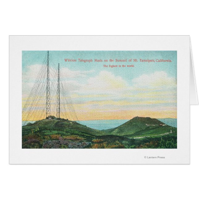 View of Wireless Telegraph Towers (Front Horizontal)