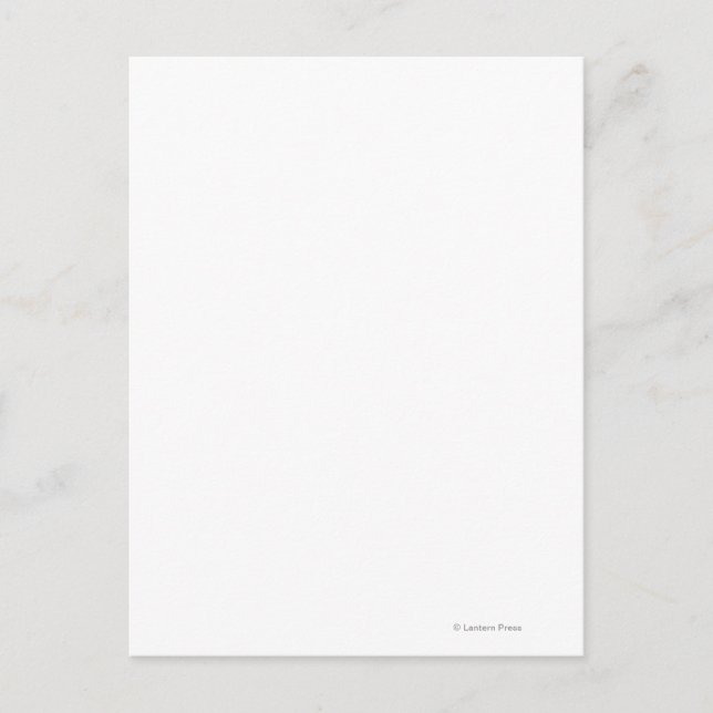 View of Woman in Canoe Postcard (Front)