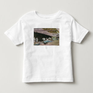 View of Workers at Eureka Slate Quarry Toddler T-Shirt
