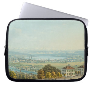 View of Zurich, c.1840 (w/c) Laptop Sleeve
