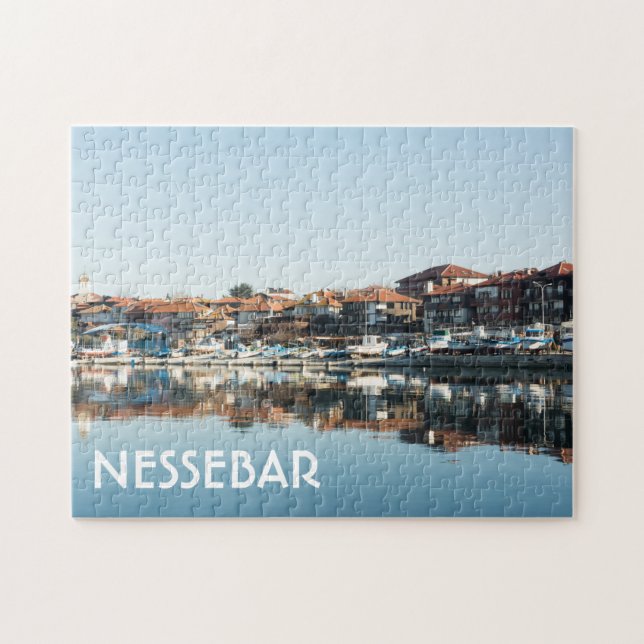 View on famous Bulgarian town Nessebar Jigsaw Puzzle (Horizontal)