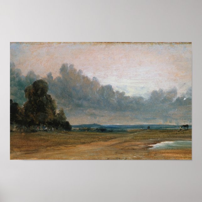 View on Hampstead Heath – John Constable Poster (Front)