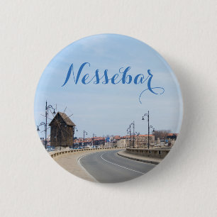 View on Old Town of Nesebur 6 Cm Round Badge