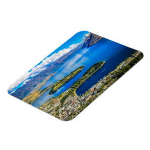 View on Queenstown from Bob's Peak, New Zealand Magnet