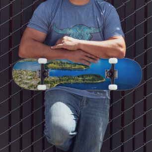 View on Queenstown from Bob's Peak, New Zealand Skateboard