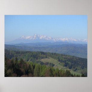 View on Tatras from Beskids Poster