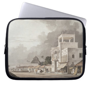 View on the Chitpore Road, Calcutta, plate II from Laptop Sleeve