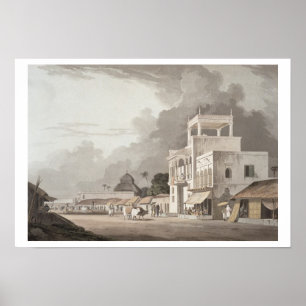 View on the Chitpore Road, Calcutta, plate II from Poster