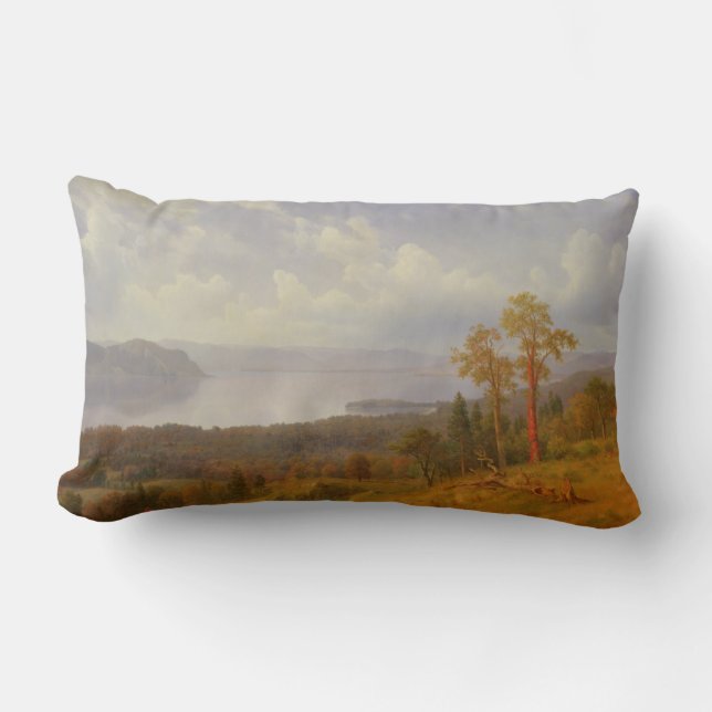 View on the Hudson Looking Across the Tappen Zee Lumbar Cushion (Front)