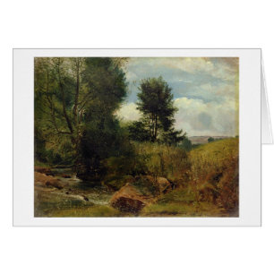 View on the River Sid, near Sidmouth, c.1852 (oil