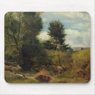 View on the River Sid, near Sidmouth, c.1852 (oil Mouse Pad