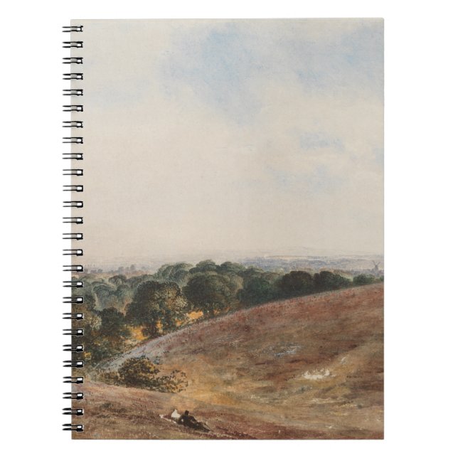 View on the South Downs - John Martin Notebook (Front)