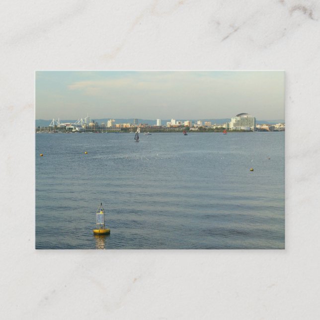 View over Cardiff Bay Business Card (Front)
