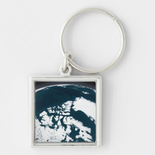 View over Greenland and the Arctic Ocean Key Ring