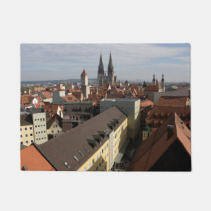 View Over Regensburg, Germany Doormat