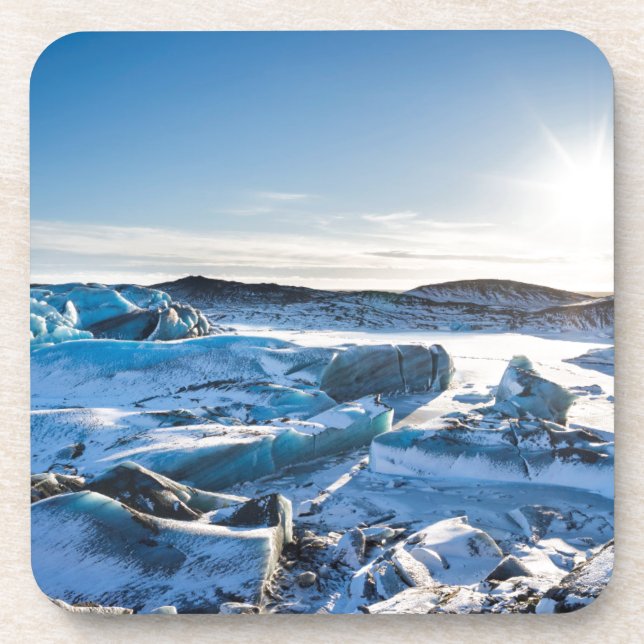 View over the frozen glacial lake coaster (Front)