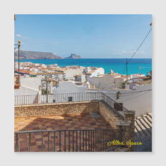 View over the old town and bay, Altea, Costa Blanc
