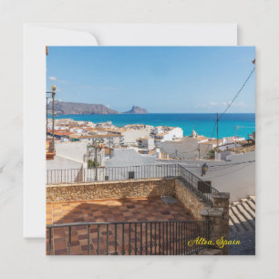 View over the old town and bay, Altea, Costa Blanc