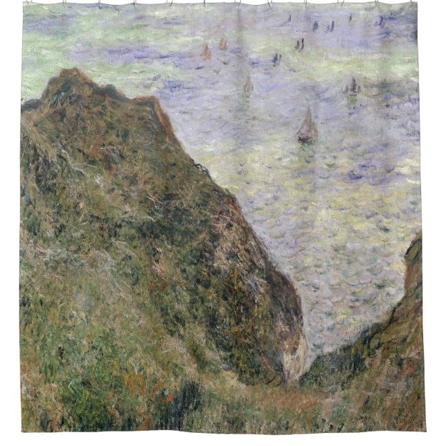 View Over the Sea by Claude Monet Shower Curtain (Front)