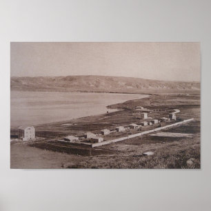 View over the Sea of Galilee in the holy land Poster