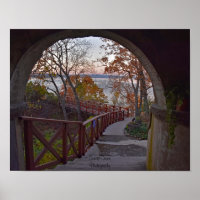 View seen from inside the Bannerman Residence