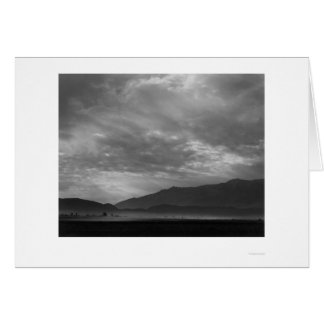 View SW Over Manzanar, Dust Storm 1943