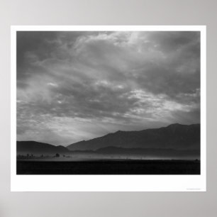 View SW Over Manzanar, Dust Storm 1943 Poster