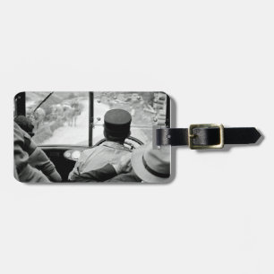 View Through French Bus Window 1939 France Luggage Tag