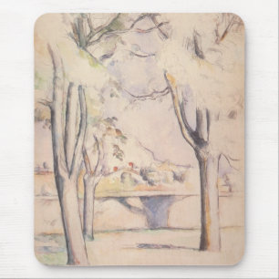 View Thru the Trees by Paul Cezanne, Vintage Art Mouse Pad