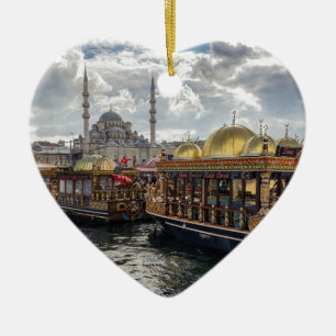 View to Istanbul (Turkey) Ceramic Tree Decoration