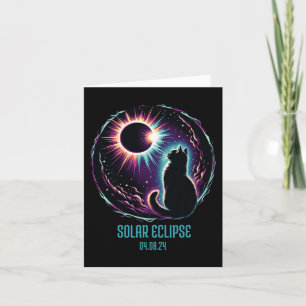 View Totality April 8 2024 Astronomy Cat Lover Sol Card