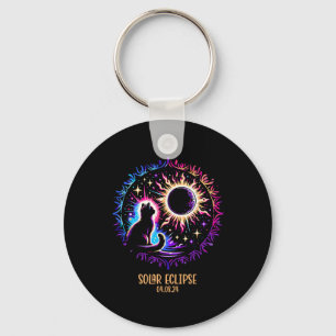 View Totality April 8 2024 Astronomy Cat Lover Sol Key Ring