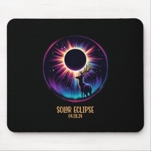 View Totality April 8 2024 Astronomy Deer Hunt Sol Mouse Pad
