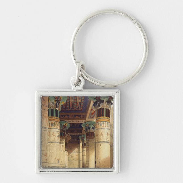 View under the Grand Portico, Philae Key Ring (Front)