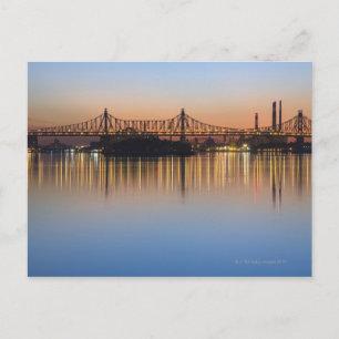 Viewed from Manhattan over the East River. Postcard