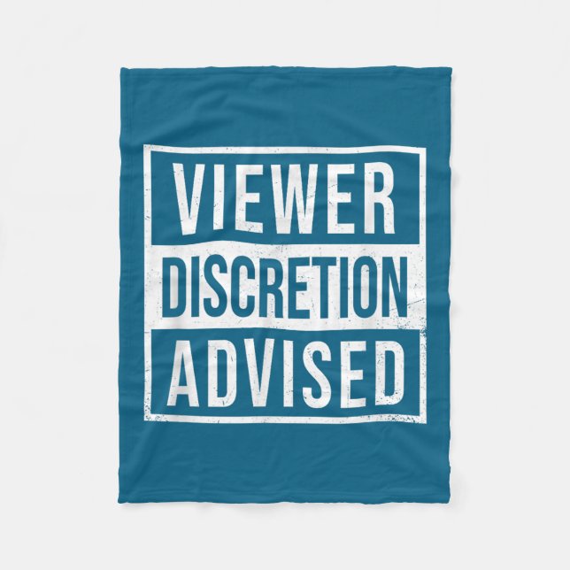 Viewer Discretion Advised  Fleece Blanket (Front)