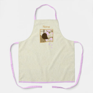 Viewing Cherry Blossoms Apron