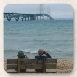 Viewing Mackinac Bridge Coaster