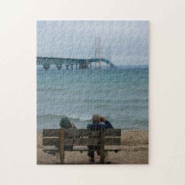 Viewing Mackinac Bridge Jigsaw Puzzle (Vertical)